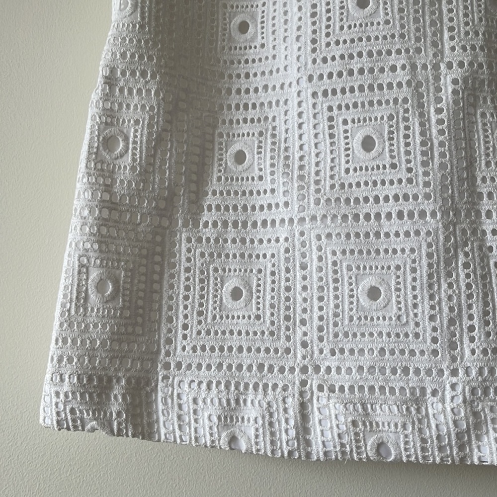KOOKAI White Broderie Anglaise Embroidered Off The Shoulder Mini Dress - Picture 13 of 16
